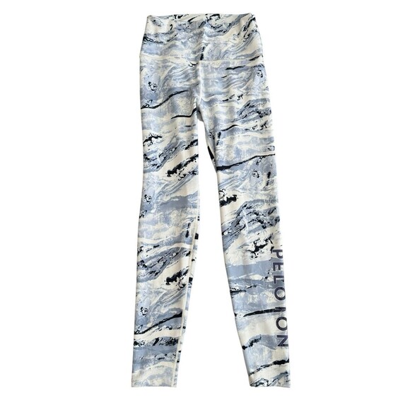Peloton x WITH Blue Printed High Waisted  Leggings‎ Size Medium - Picture 1 of 5